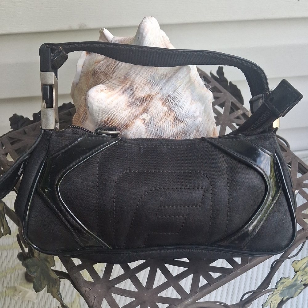 FUBU Black Bag with Glossy Accents